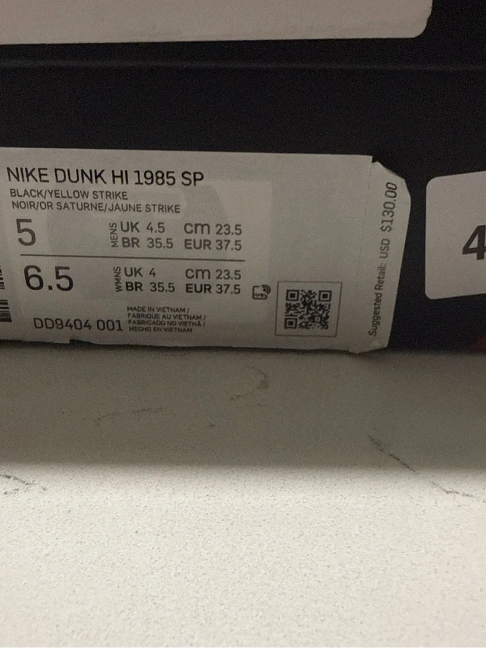 Nike Dunk High 1985 SP Yellow Acid Wash DD9404-001 Men Size 5 / Women Size 6.5⁠